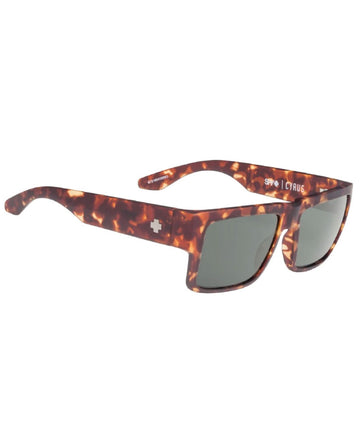 Spy Cyrus Soft Matte Camo Tort Sunglasses Happy Grey Green